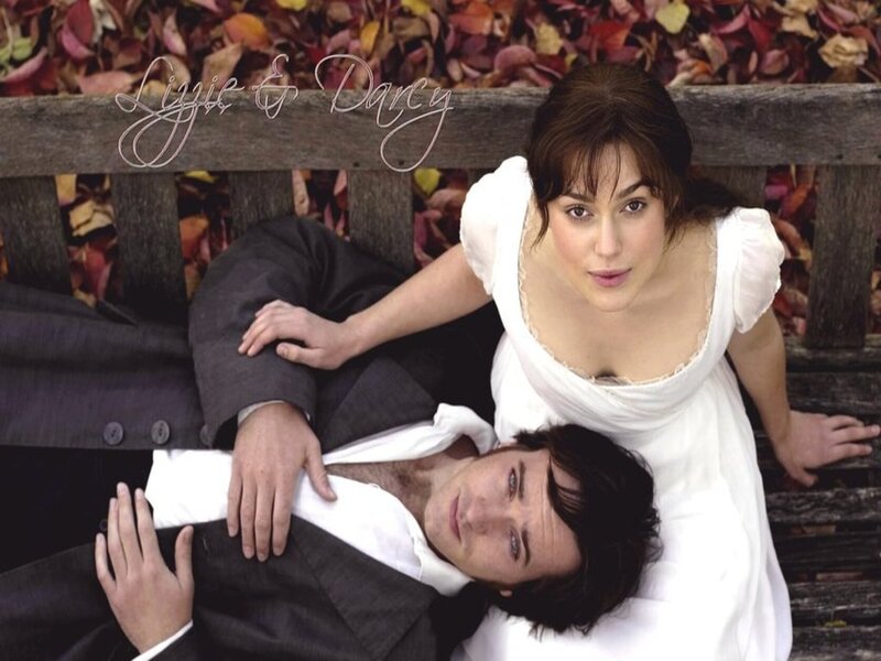 Woman and Man on Bench — White