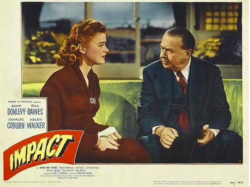 Woman and Man on Couch — Red, Dramatic