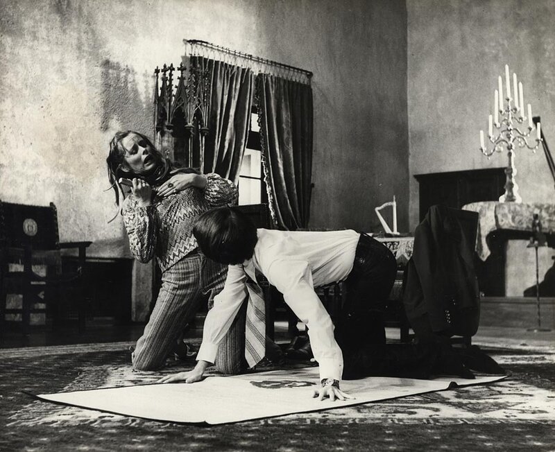 Woman and Man on Floor