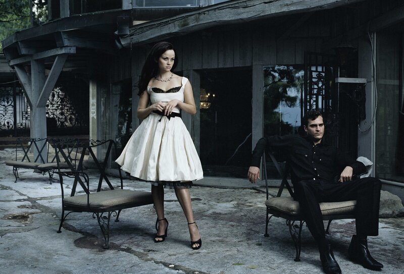 Woman and Man on Patio