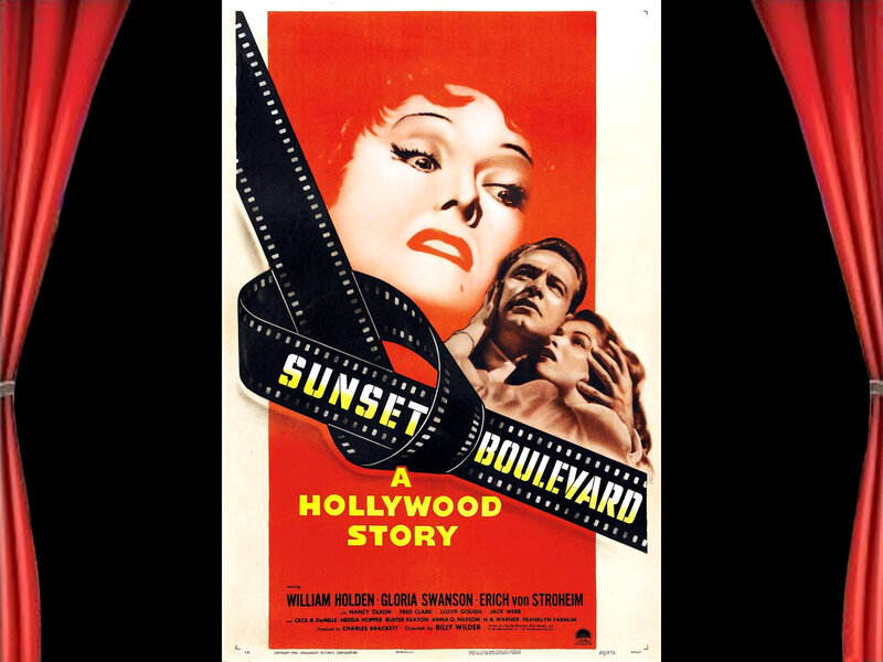 Woman and Man on Poster — Red, Dramatic