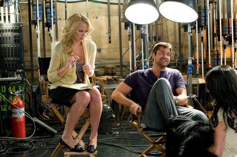 Woman and Man on Set