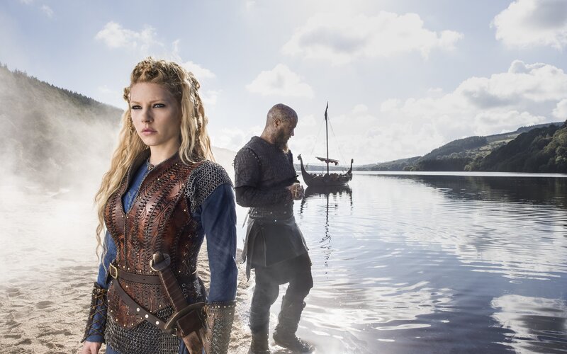 Woman and Man on Shore