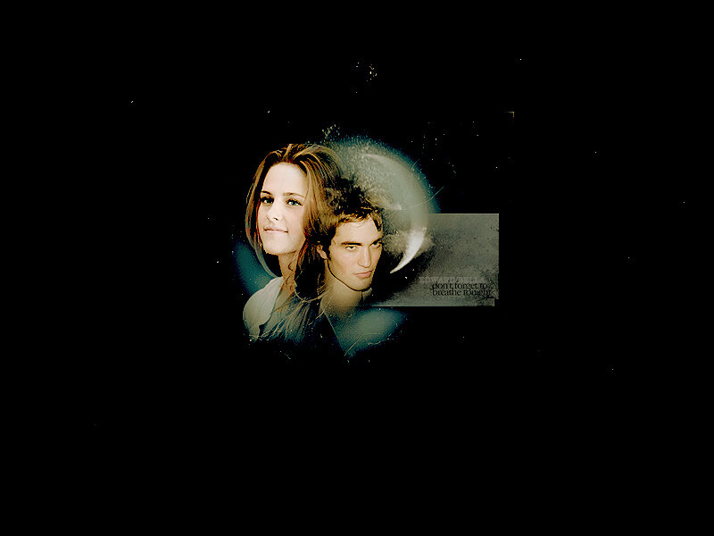 Woman and Man Portrait — Black, Dramatic, Night