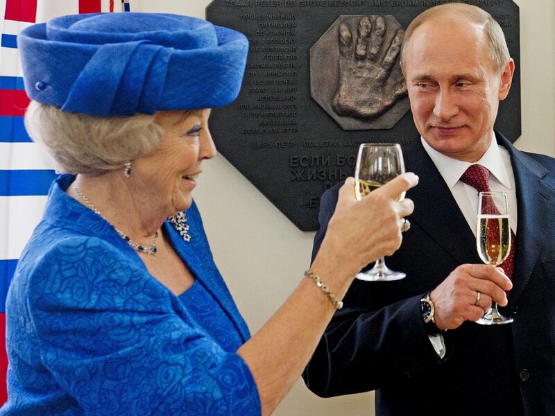Woman and Man Toasting