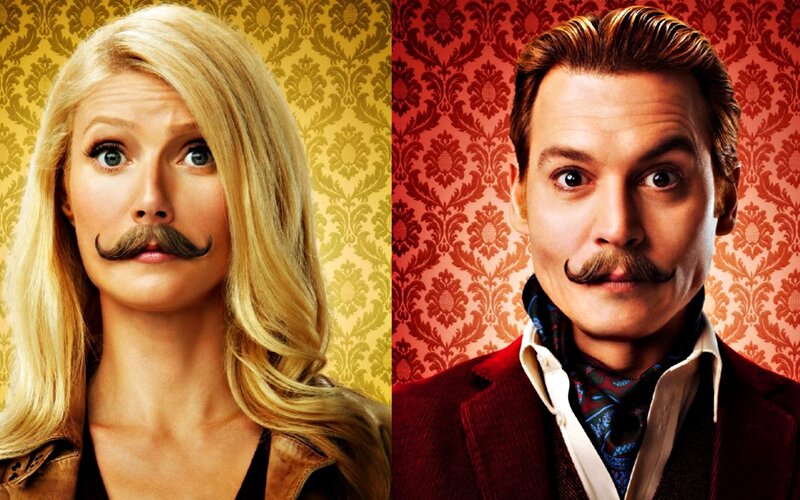 Woman and Man with Mustaches