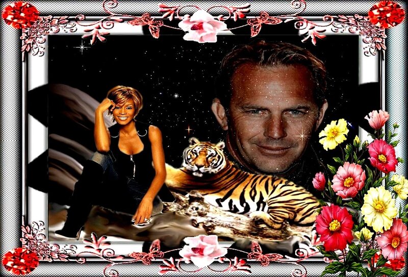 Woman and Man with Tiger