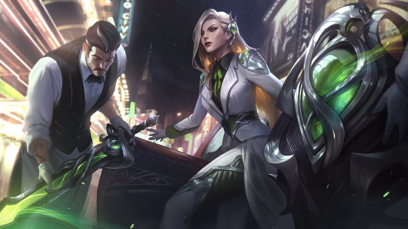 Woman and Man with Weapon