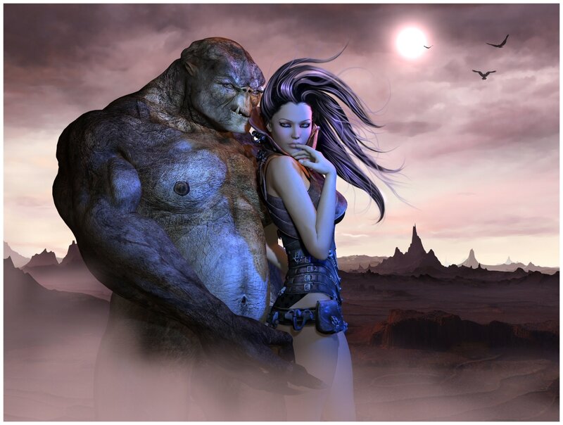 Woman and Monster