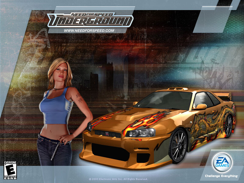 Woman and Race Car — Gold