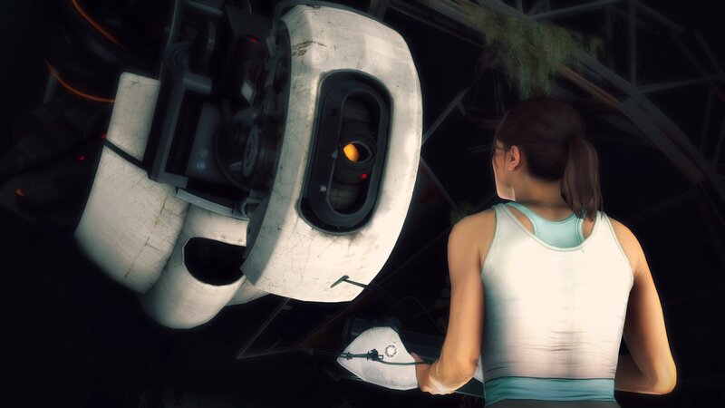 Woman and Robot — White