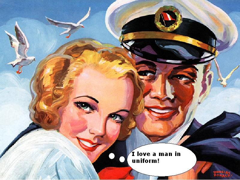 Woman and Sailor Couple