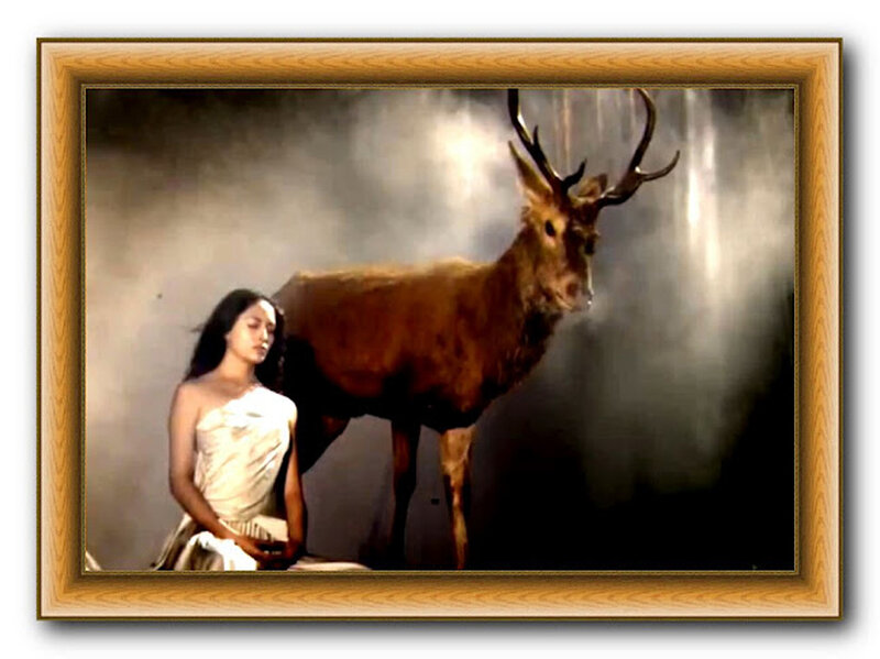 Woman and Stag