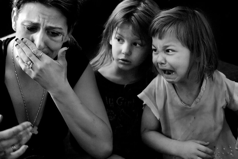 Woman and Two Children