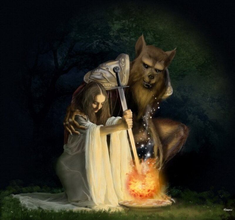 Woman and Werewolf