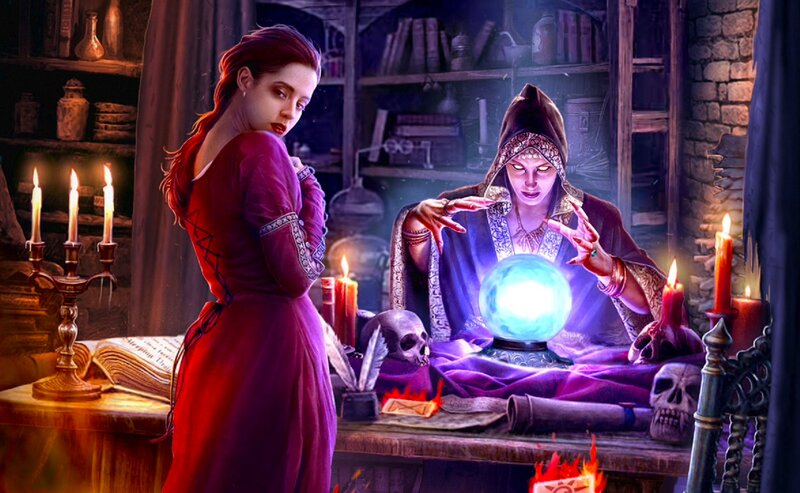 Woman and Witch in Study