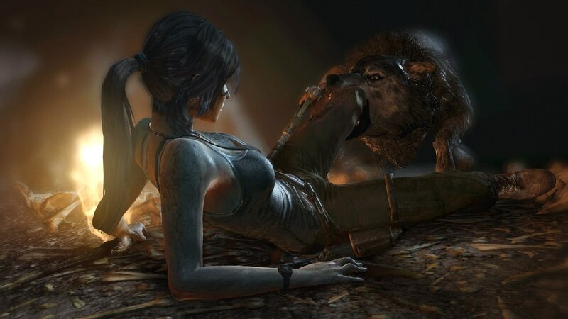 Woman and Wolf — Brown, Dramatic