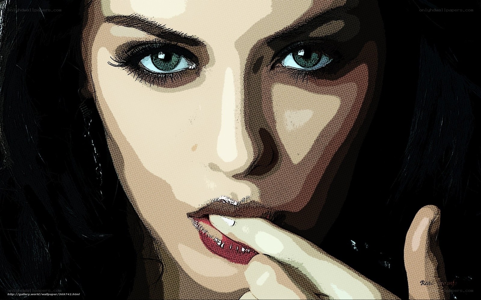 woman applying lipstick