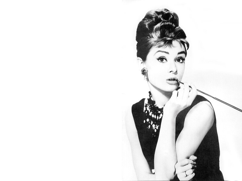 Woman Applying Lipstick — Black, Elegant, Photograph