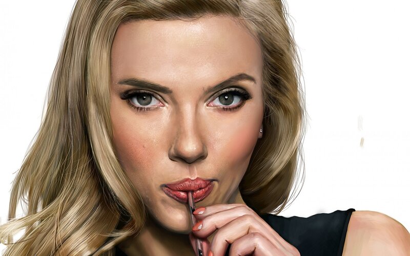 Woman Applying Lipstick — White, Neutral