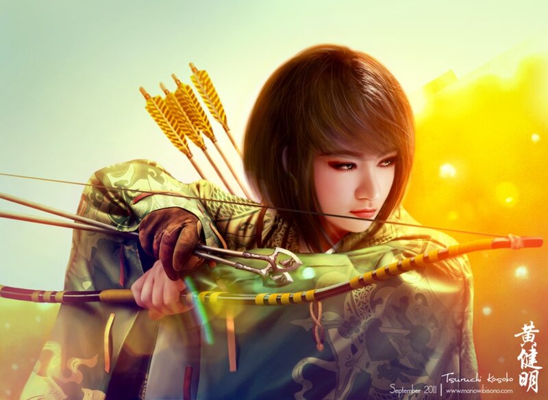 Woman Archer with Bow