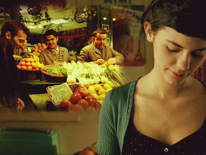 Woman at a fruit market