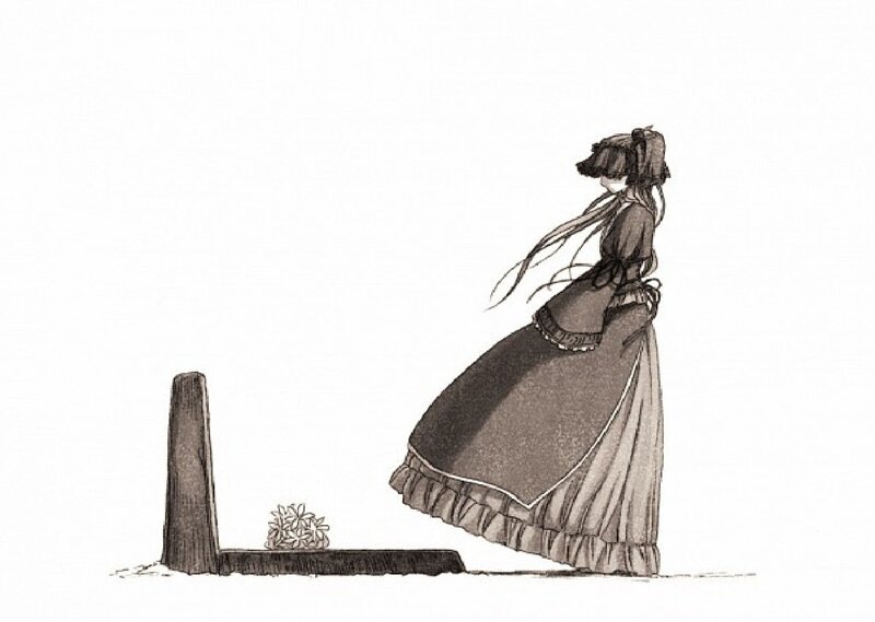 Woman at a Grave