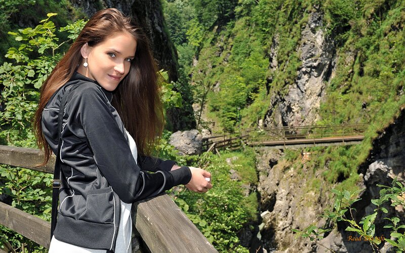 Woman at a scenic overlook