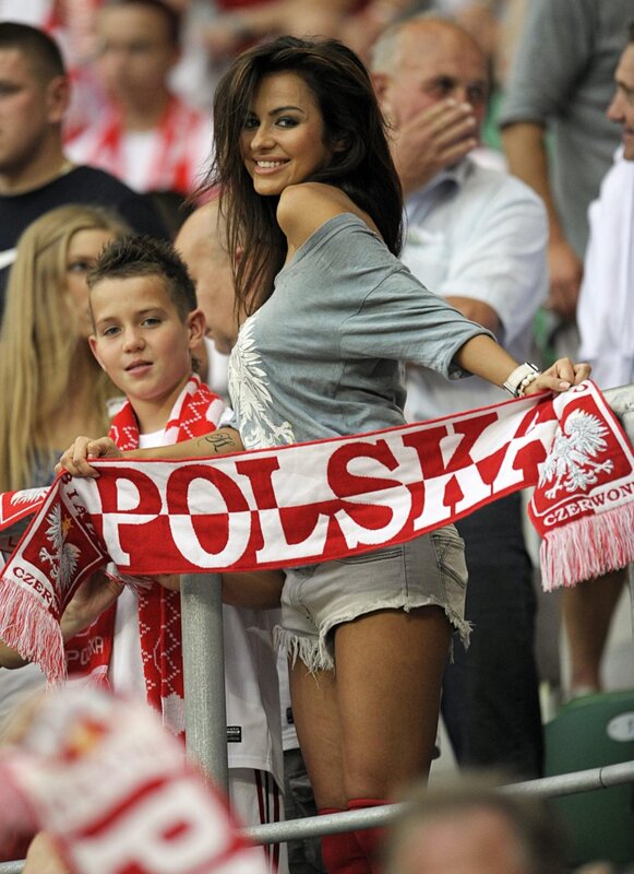 Woman at a sports event