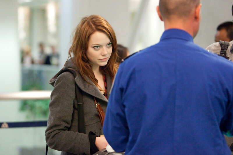 woman at airport security