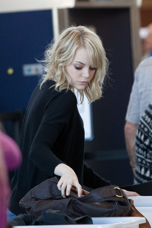 woman at airport security