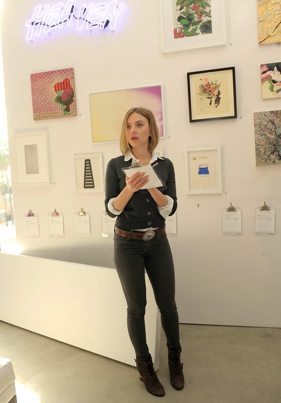 woman at art gallery event