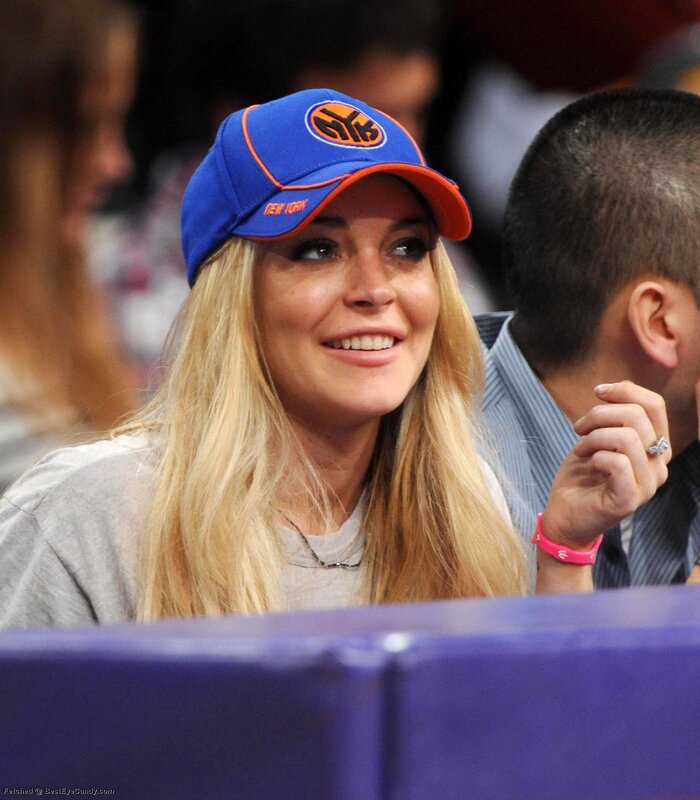 Woman at basketball game