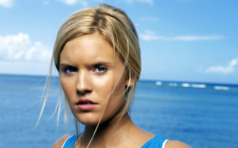 Woman at Beach — Blue, Serene, Afternoon, Photograph, Ocean, Sky, Blonde Hair
