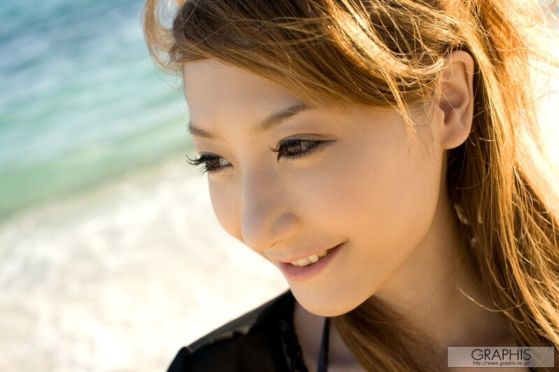 Woman at Beach — Brown, Serene, Afternoon, Photograph, Ocean, Sand
