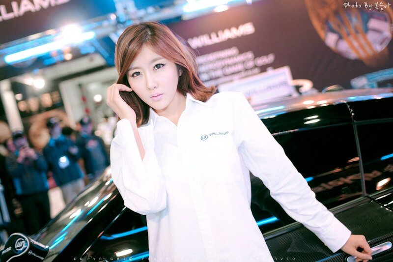 woman at car show event