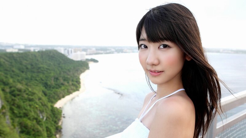 Woman at coastal overlook
