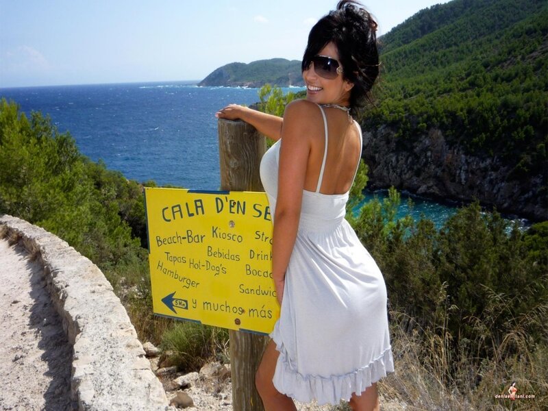 Woman at coastal viewpoint