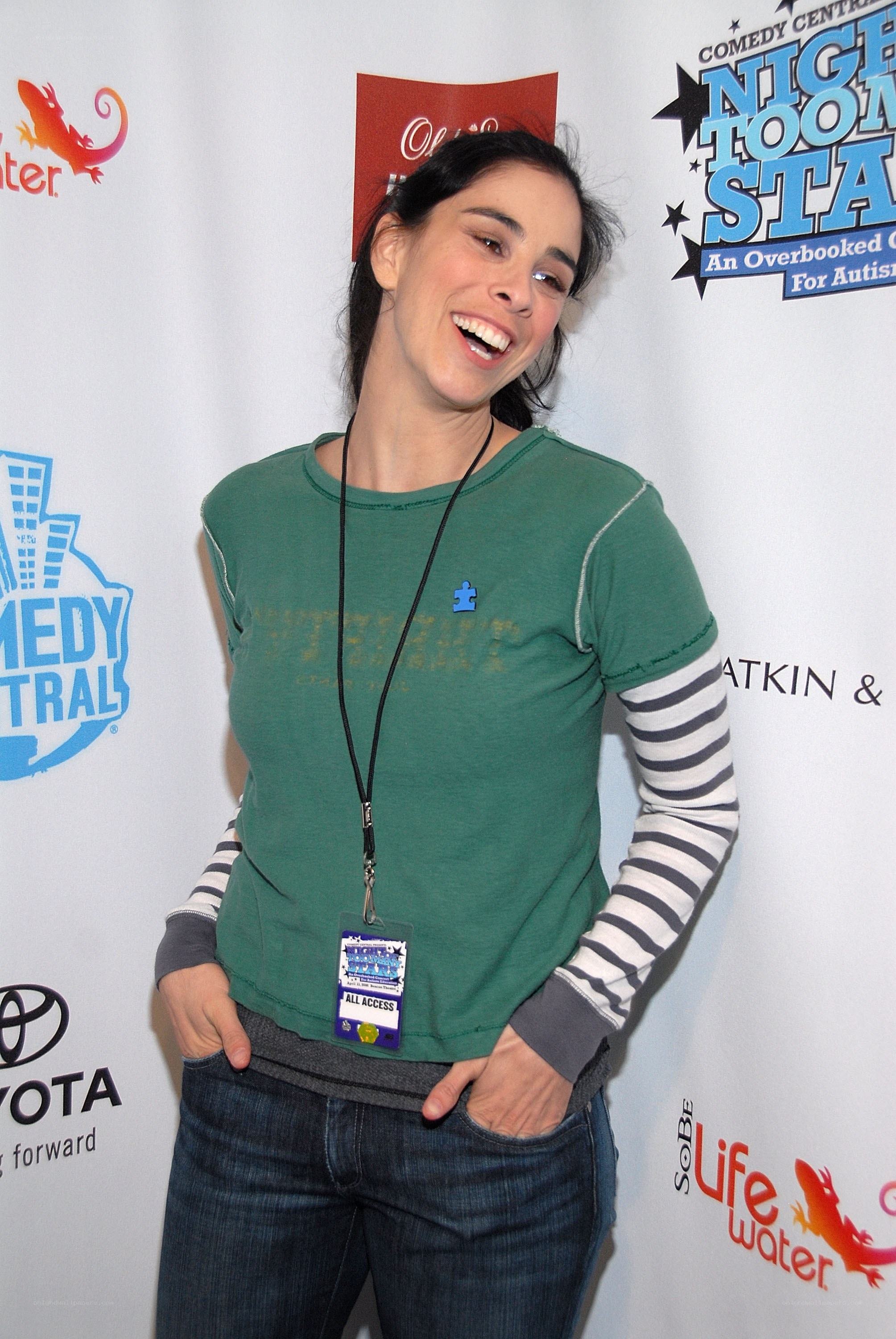 Woman at comedy event