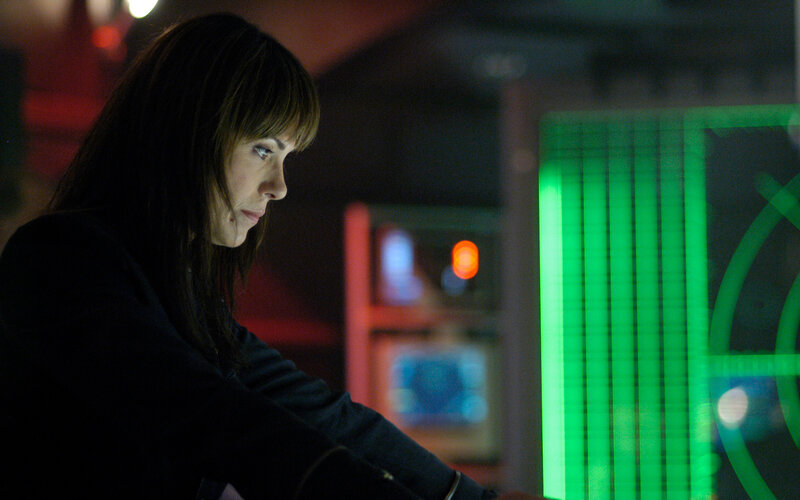 woman at control panel