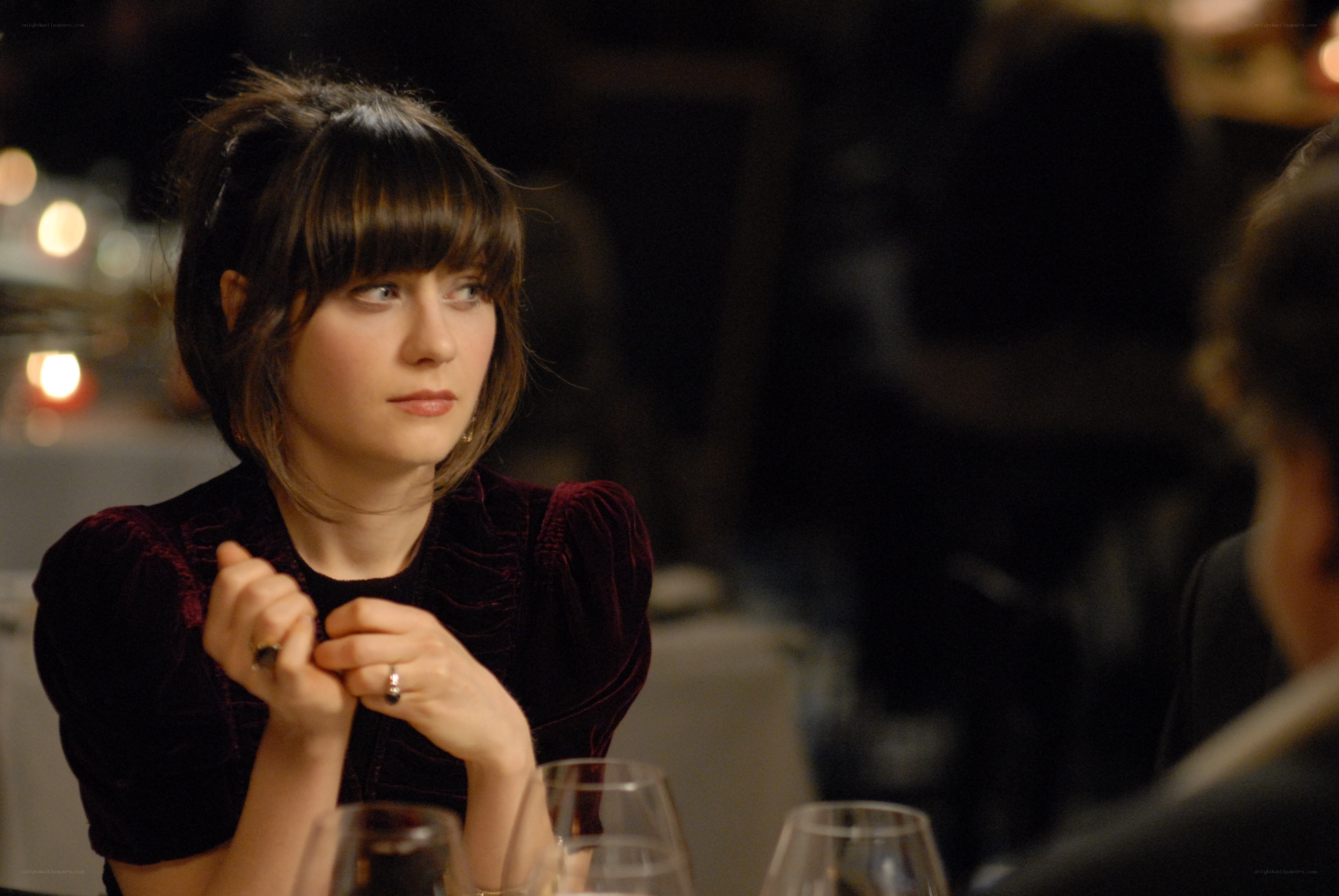 woman at dinner table