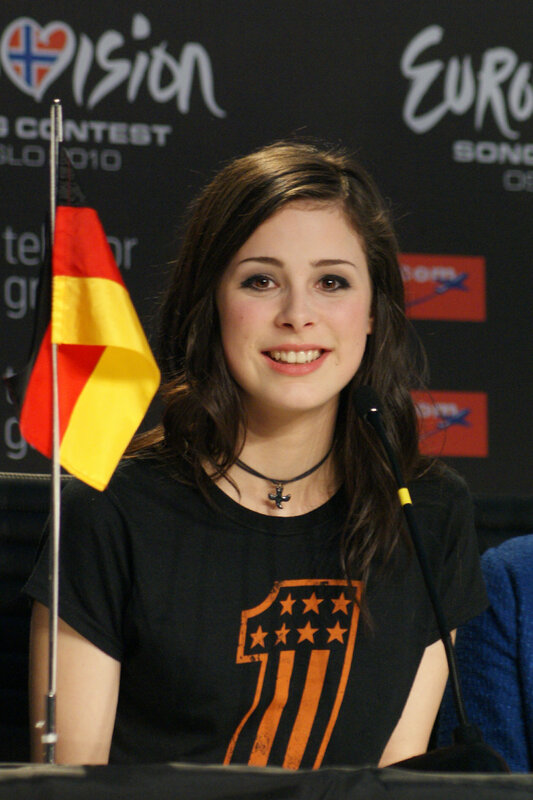 Woman at Eurovision press event