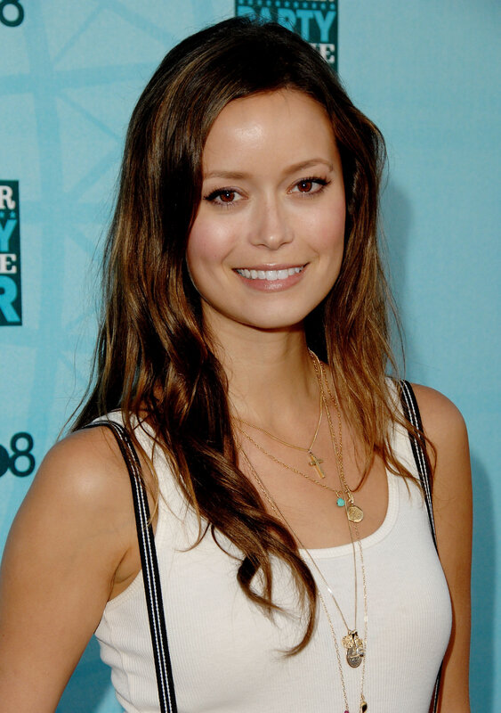 woman at event smiling