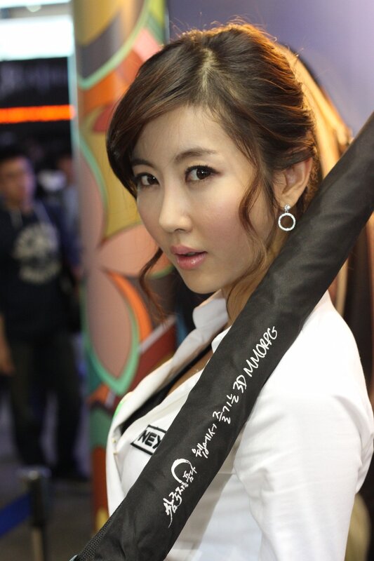woman at event with branded strap