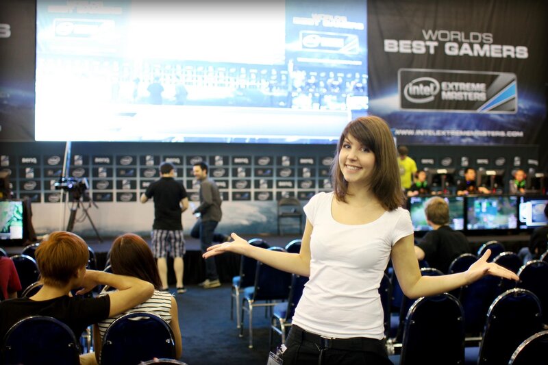 Woman at gaming event