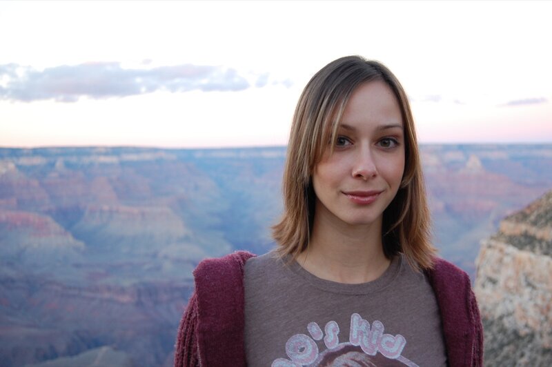 Woman at Grand Canyon overlook