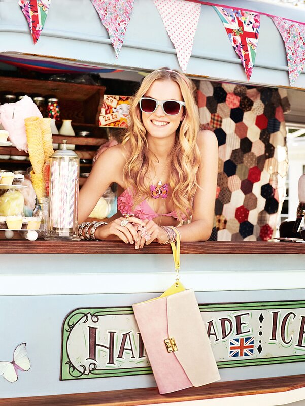 Woman at ice cream stand