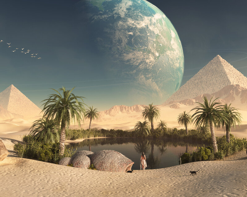 Woman at Oasis