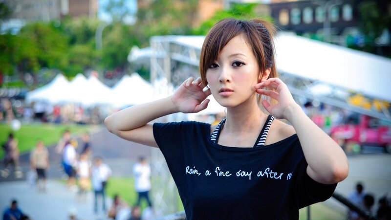 woman at outdoor event