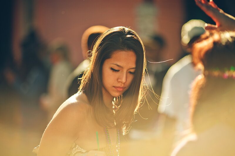 woman at outdoor event
